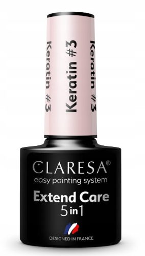 KERATINSKA BAZA ZA NOKTE CLARESA KERATIN EXTEND CARE 5 U 1 PROTEINSKA HIBRIDNA BAZA S KERATINOM #3