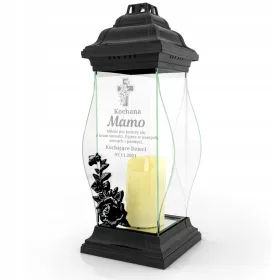   Personalizirani LED Lampion s Gravurom – Idealno za Groblje