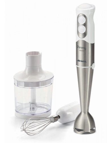 Ariete 500 Metal 3w1 snažan ručni blender za brzo i jednostavno blendanje, miješanje i sjeckanje. Opremljen s 500 W snage, 1 brzinom + funkcijom turbo, trostrukim metalnim oštricama Triblade s termičk