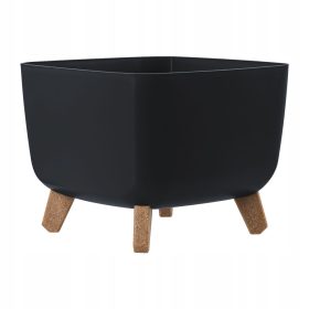    Prosperplast lonac za cvijeće 39 cm x 39 x 27 cm plastične nijanse sive i srebrne