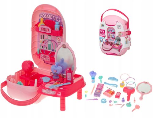 Toaletni stolić Deluxe, Kozmetički set s priborom u prenosivoj torbici