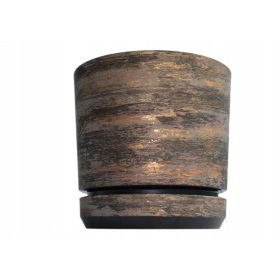    Kerd posuda za cvijeće 15,2 cm x 16 x 15,2 cm promjer 16 cm plastična crna, prirodna, nijanse smeđe i bež, nijanse narančaste, nijanse žute i zlatne, višebojna