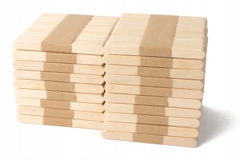 Drveni štapići za sladoled od 11,3 cm, ravni oblik, 1000 komada