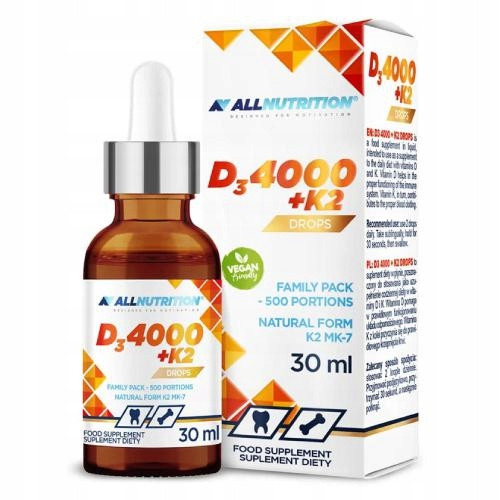Vitamin D3 4000 + K2 u kapima 30 ml