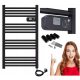 Goodhome Električni Kupaonski Radijator 500 W 55 x 98 mm Crni