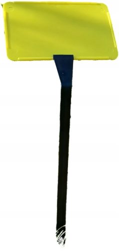 Tablice za označavanje biljaka, crno-žute, 161 x 46 cm, 20 kom