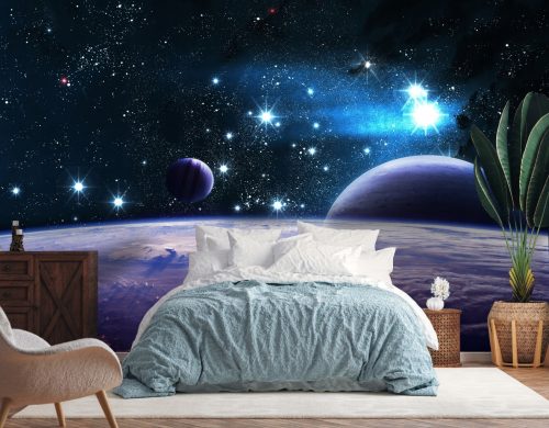FOTO TAPETE netkani materijal planeti svemir 416x292