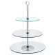 Kinghoff 3 razine stakleni tanjur za torte 30 cm