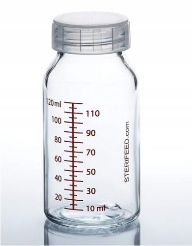 Staklena bočica za hranjenje beba 120 ml 5x