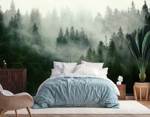 FOTO TAPETA FIZEL ZA DNEVNI BORAVAK MISTY MOUNTAINS 330x230
