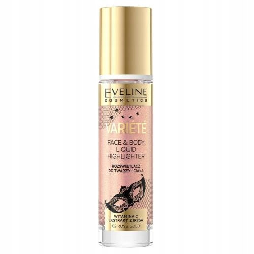 EVELINE Cosmetics Highlighter Tekući 02 Ružičasto Zlato 30 ml