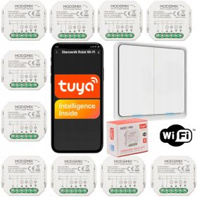 10x TUYA WIFI UPRAVLJAČ ZA ROLETE + GRUPNI PREKIDAČ