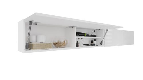 Set visećih ormarića 240 (2x 120cm), bijeli sjaj