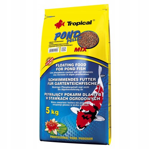  Tropical Pond Pellet Mix S hrana za ribe 5 kg 50 l