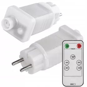   Emos Božićni Zasiljač za Lampice, 800 LED Kontakt, Bijeli Utikač, Timer + Daljinski Upravljač