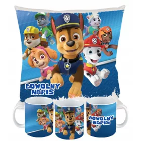   PAW PATROL SET JASTUKA I ŠALJICA PAW PATROL + PERSONALIZIRANI NADIMAK