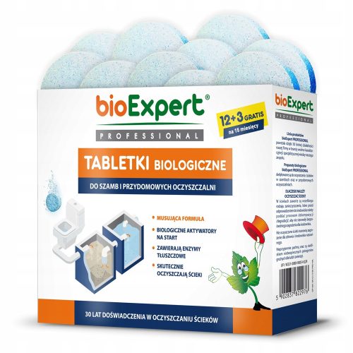 BioExpert Profesionalni tablete za septičke jame - kompletna formula za 15 mjeseci