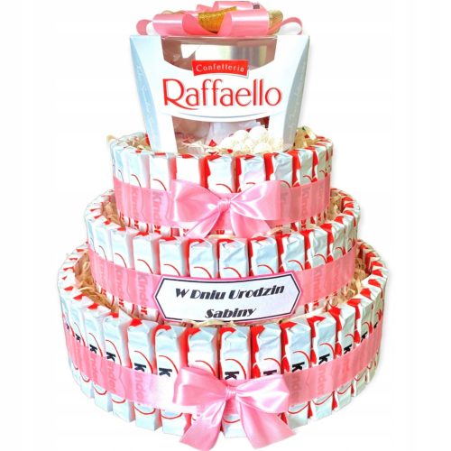  Torta na 3 kata sa Kinder i Raffaello čokoladama + Naziv