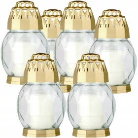 Bolsius Lampion 2D Diamond Zlatni - Paket od 6 Komada
