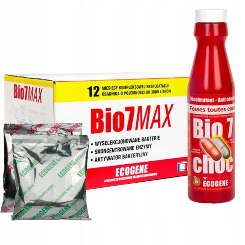 Bio7 Bakterije za postrojenja za pročišćavanje otpadnih voda MASTI + STARTER + LIPAZA DEGATIRANJE GODINA
