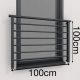 ALU LAK Balkon Francuski 100cm Balustrada RAL