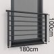 ALU LIGHT Balkon Francuski 180cm Balustrada RAL