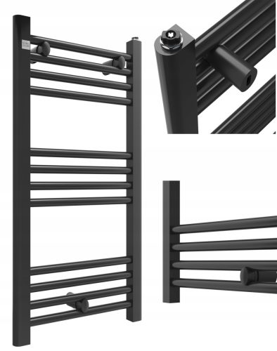 Crni Moderan Kupaonski Radijator Puerto 80/40 cm