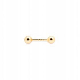 Zlatna naušnica s kuglicom 4 mm ANIAKRUK