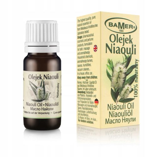  Niaouli eterično ulje citrusa, drvenasto, cvjetno, muško, voćno, začinsko, slatko, svečano, svježe BAMER 7 ml