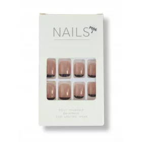 Umjetni nokti s uzorkom French nail tips P006-1