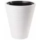 Form-Plastična posuda za cvijeće 40 cm x 40 x 44 cm promjer 40 cm plastična bijela