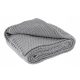 Warm and Cozy Knitted Blanket, Gray, 140x190cm