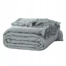   Prekrivač od mikrofibre Ruffy 240x220 cm sive boje za udoban san