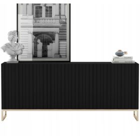 Meble Lindner ELPIS komoda 168 x 36,5 x 72 cm mat crna