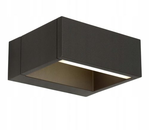 SuperLED Premium vrtna zidna svjetiljka crna, integrirani 10 W LED izvor