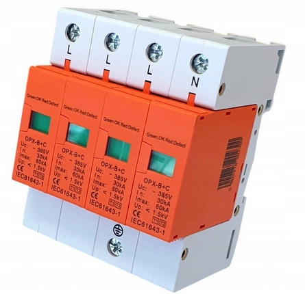 Ograničnik prenapona B+C 4P AC 385V IP20 60000 A