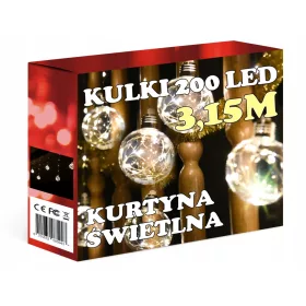  SVJETLESNA ZAVJESA LED KUGLICE ledenice 101 - 200 lampica