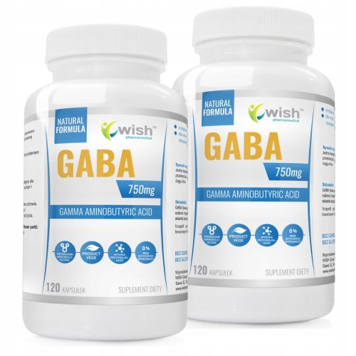 GABA Aminomaslačna kiselina 750mg - 240 veganskih kapsula za sportaše i aktivne osobe