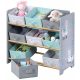 Kesper Organizator za igračke sa posudama za djecu sive boje 66 x 30 x 59,5 cm