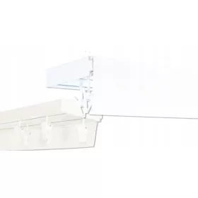 Dvotračna stropna letva PVC PREMIUM, 6 m, presvlaka