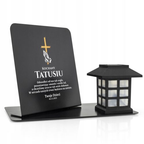 LAMPA ZA GROBLJE s personaliziranom posvetom