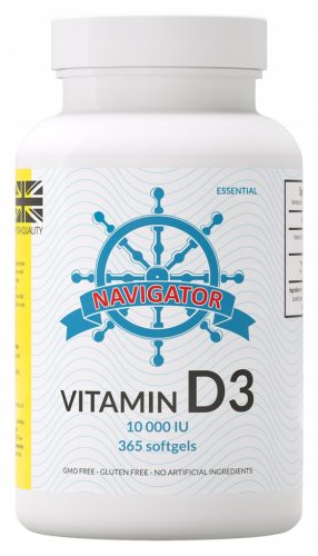 Navigator Vitamin D3 10000 IU - 365 kapsula za kosti i imunitet