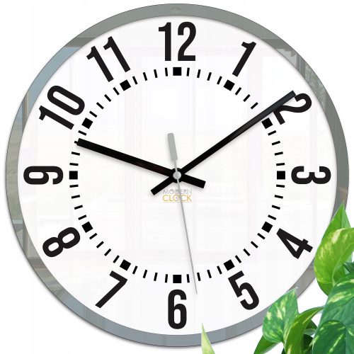 ModernClock zidni sat bijela, crna, krem, nijanse sive, 30 cm
