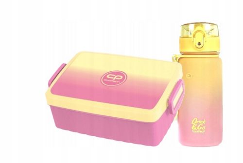 CoolPack Set za doručak + Boća za vodu Gradient Ombre breskve 400 ml