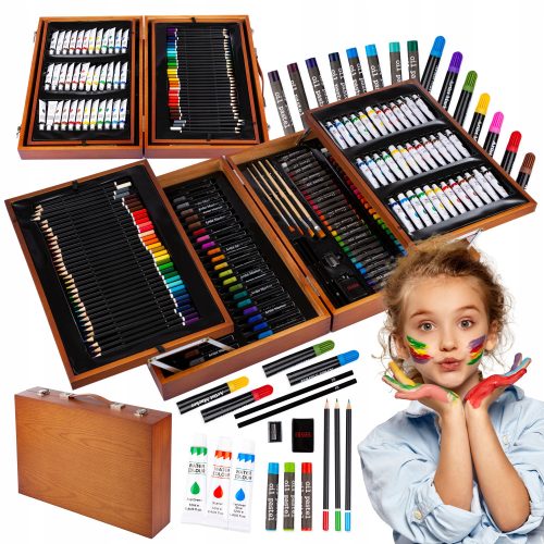 Dječji umjetnički set sa 174 dijela Kinderplay