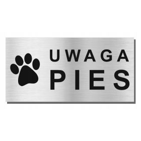 PLOČICA UPOTREBA PSA Aluminij 20x10cm UV