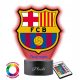 Lampa za noć s 3D LED tiskom i imenom FC Barcelona