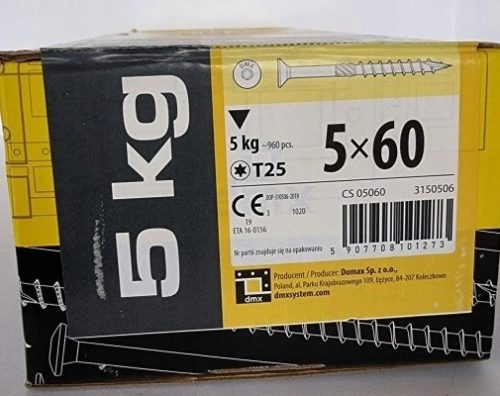 WKRĆCIESIELSKI ZA DRVO 5x60 STOŽKOWE 5kg