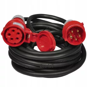 Jednostruki produžni kabel J 10 m, 1 kom utičnice, crni