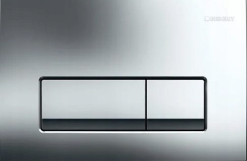 Geberit Delta 50 srebrna tipka za ispiranje WC školjke
